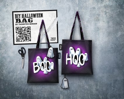 Canvas HALLOWEEN BAG GHOST by Thorsten Berger 