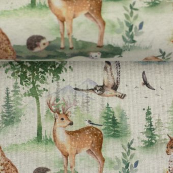 Alpenfleece ISLA AUTUMN WOOD by Swafing 