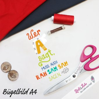 XL Bügelbild ARAMSAMSAM 