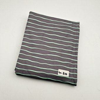 B12 - 1m French T: STRIPE ME Grau/Mint B 