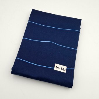 B37 - 1m Jersey: KRUMME LINIEN Dunkelblau 