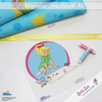 Pre-Order A5 Bügelbild Bibi Blocksberg MALSTUNDE 