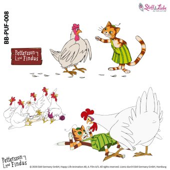 Bügelbild A4 -PETTERSSON & FINDUS #08 