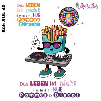 Bügelbild A4 - ROCK N´POMMES  #40 