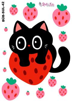 Bügelbild A5 - STRAWBERRY CLIMBER 