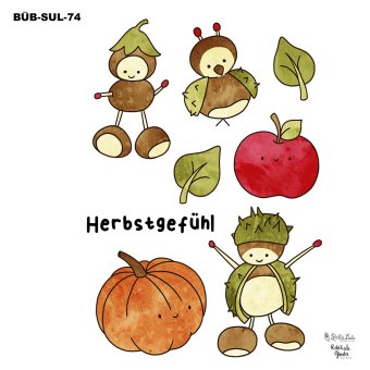 Bügelbild A4 - Kastanienmännchen #74 