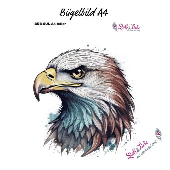 Bügelbild A4 - WILD! ADLER 