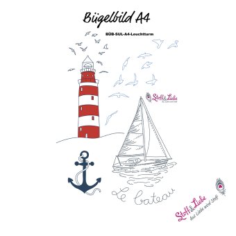 Bügelbild A4 - LEUCHTTURM 
