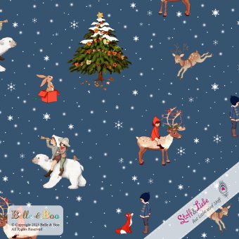 Sweat Belle & Boo Winter Wonderland DUNKELBLAU 