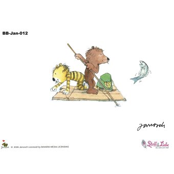 PRE-O BÜGELBILD "Auf dem Floß" #12 