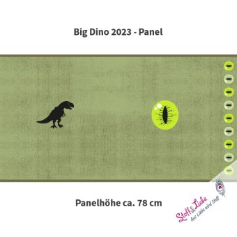 Big Dino PANEL OLIV Sommersweat 