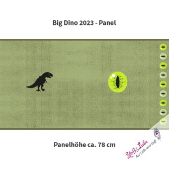 Big Dino PANEL OLIV Sommersweat 