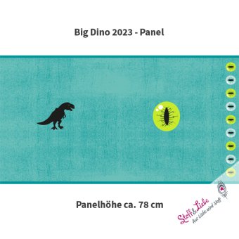 Big Dino PANEL AQUA Sommersweat 