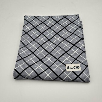 C10 - 1m Jersey KLEINKARIERT Schwarz 