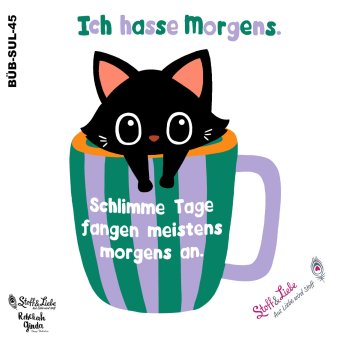 Bügelbild A5 - MORGENMUFFEL 