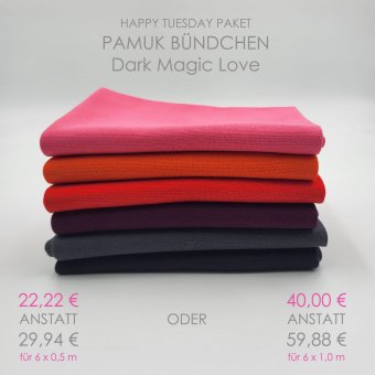 PAMUK®  Bündchen Paket DARK MAGIC XL 