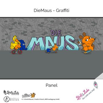 SWEAT DieMaus Grafftti PANEL 85 cm 