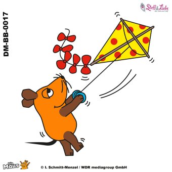 Bügelbild A5 - DieMaus MAUS & DRACHE #17 