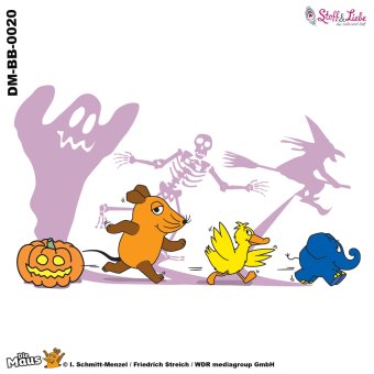 Bügelbild A5 - DieMaus HAPPY HALLOWEEN #20 