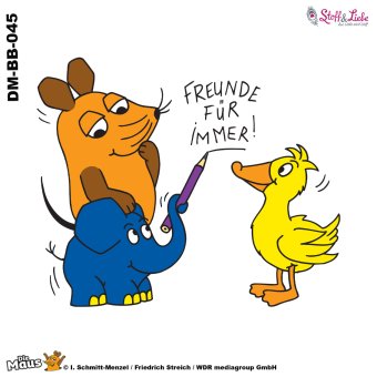 Bügelbild A5 - DieMaus FREUNDE #45 