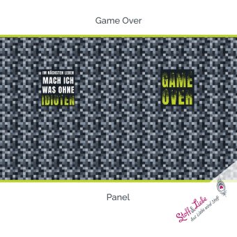 Sweat GAME OVER Panel 90 cm 