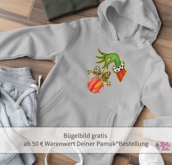 GOODIE 1: Bügelbild "HAPPY GRISMAS" (> 50 € PAMUK®) 