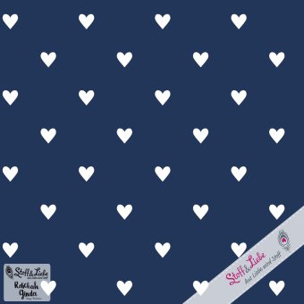 Jersey MORE AMOR HERZEN Blau 