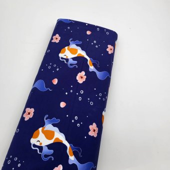 Stoffschätzchen: Jersey KOI Allover 