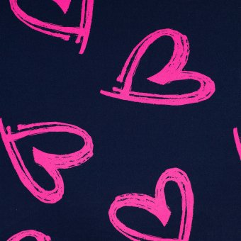 Jeansjersey Pink Hearts 