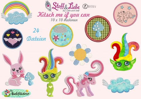 Stickdatei Kleines Set "Kitsch Me " 