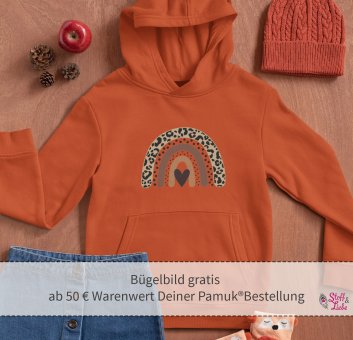 GOODIE 3: Bügelbild "REGENBOGEN" (> 50 € PAMUK®) 