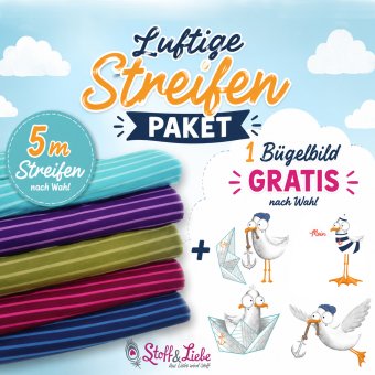 5+1 PAKET Luftige Streifen - LESEN! 