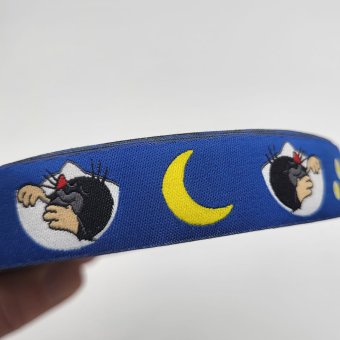 3 METER WEBBAND Maulwurf Gute Nacht D´Blau 