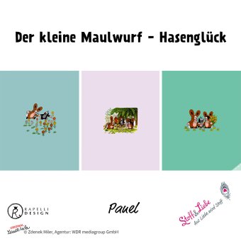 Maulwurf Hasenglück PANEL Mint/Rosa 
