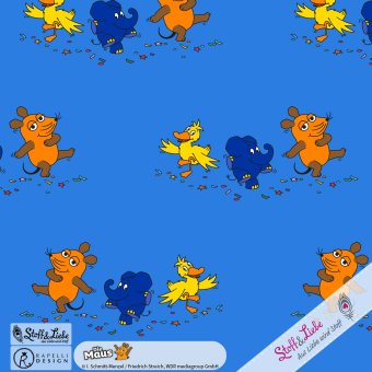 50 Jahre Elefant ALLOVER Blau 