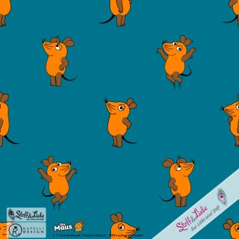 SWEAT DieMaus Freunde MAUS PETROL 