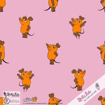 JERSEY DieMaus Freunde MAUS ROSA 