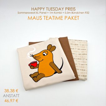 SWEAT DieMaus TEATIME KOMBI-PAKET (1+1+0,5) 