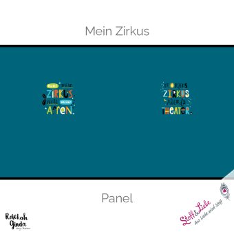 Jersey MEIN ZIRKUS SPRÜCHE PANEL 