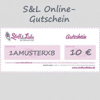 Online Shop-Gutschein 10 € 