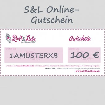Online Shop-Gutschein 100 € 