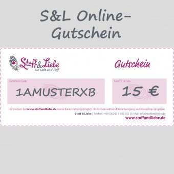 Online Shop-Gutschein 15 € 