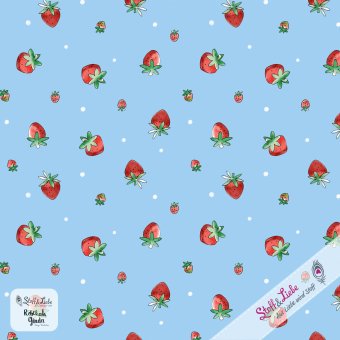 NEU! ERDBEEREN Himmelblau 