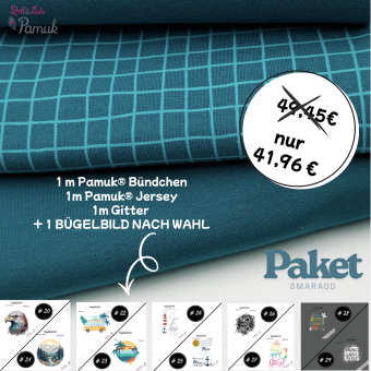 GITTER-JUBEL-PAKET SMARAGD 