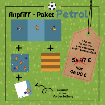 PreO JERSEY DieMaus ANPFIFF PAKET Petrol 