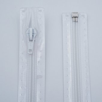 Reißverschluss  "teilbar" S3 65cm "Weiß 