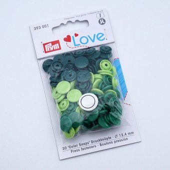 Prym Snap- Set  Ø12mm  "grüntöne" 