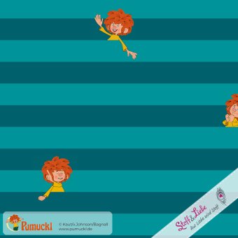 CANVAS - PUMUCKL STREIFEN Smaragd 
