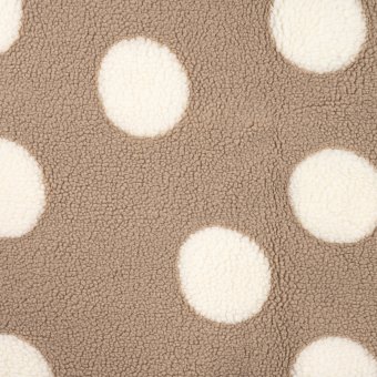 Teddy Punkte beige 