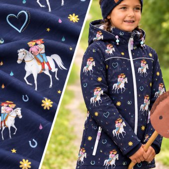 Vorbestellung! SOFTSHELL Bibi & Tina Pferdemädchen DU´BLAU 